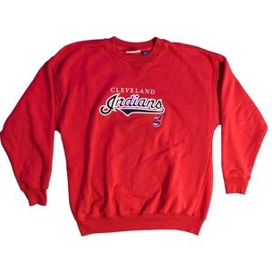 Vintage Cleveland Indians embroidered crewneck